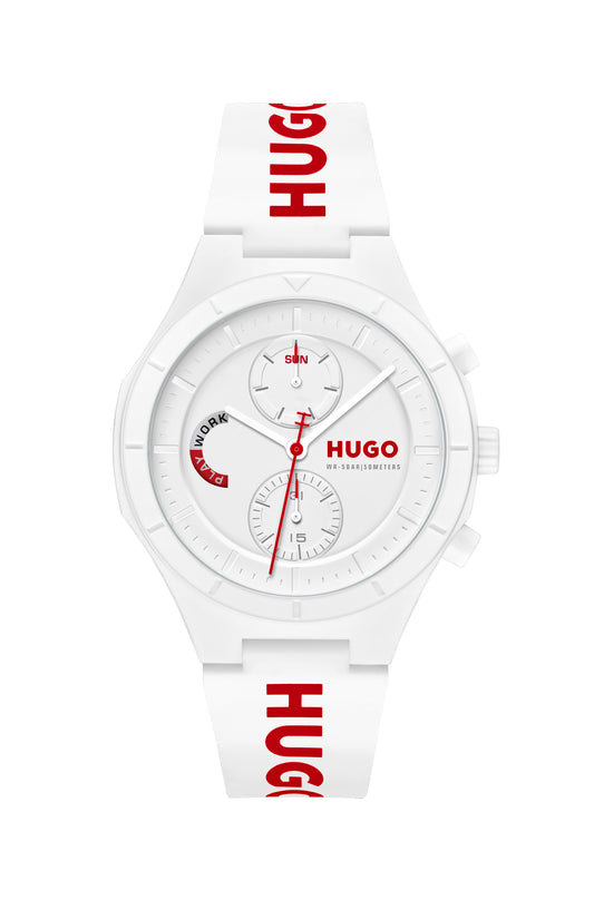 Hugo Boss LIT MULTI 44 mm White Dial Men Watch-  1530406