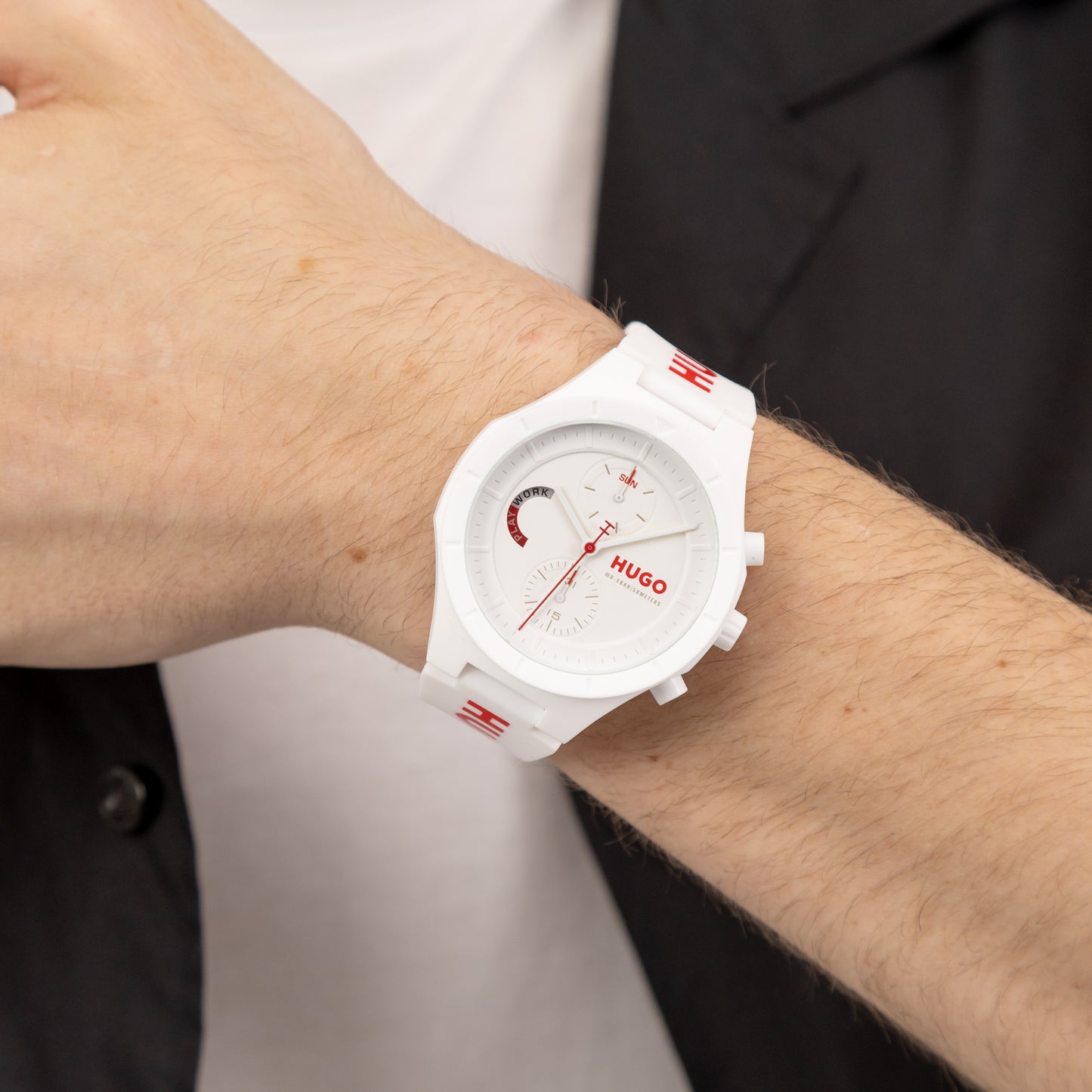 Hugo Boss LIT MULTI 44 mm White Dial Men Watch-  1530406