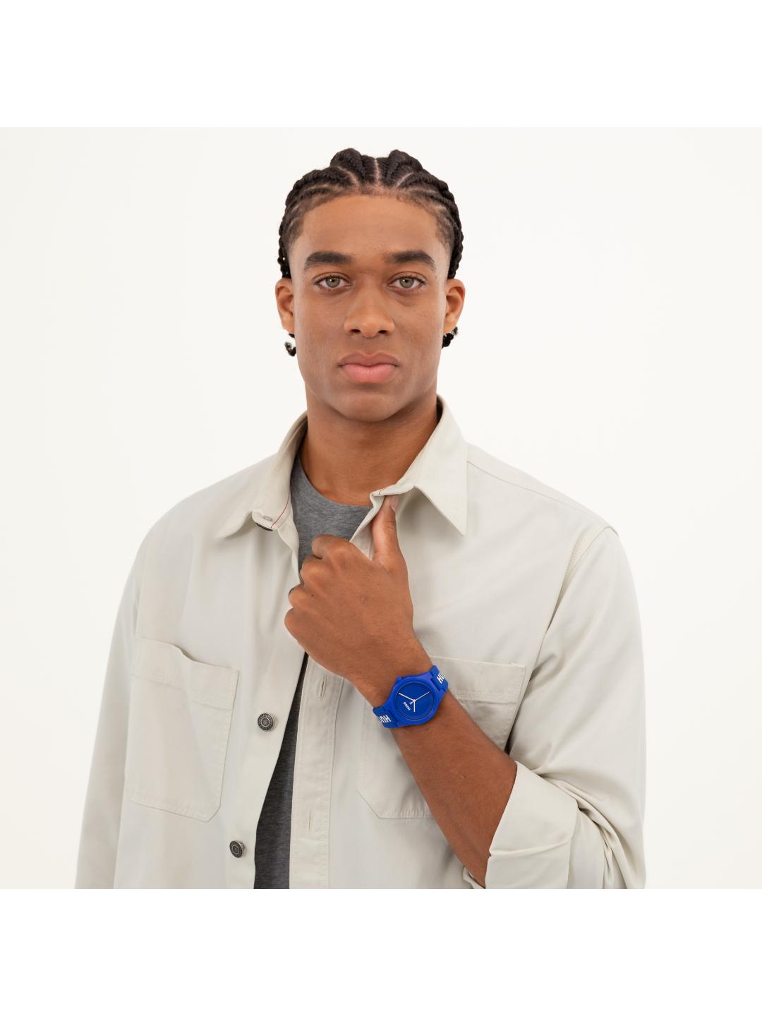 Hugo Lit Basic Blue 42 mm Dial Men Analog Watch 1530414