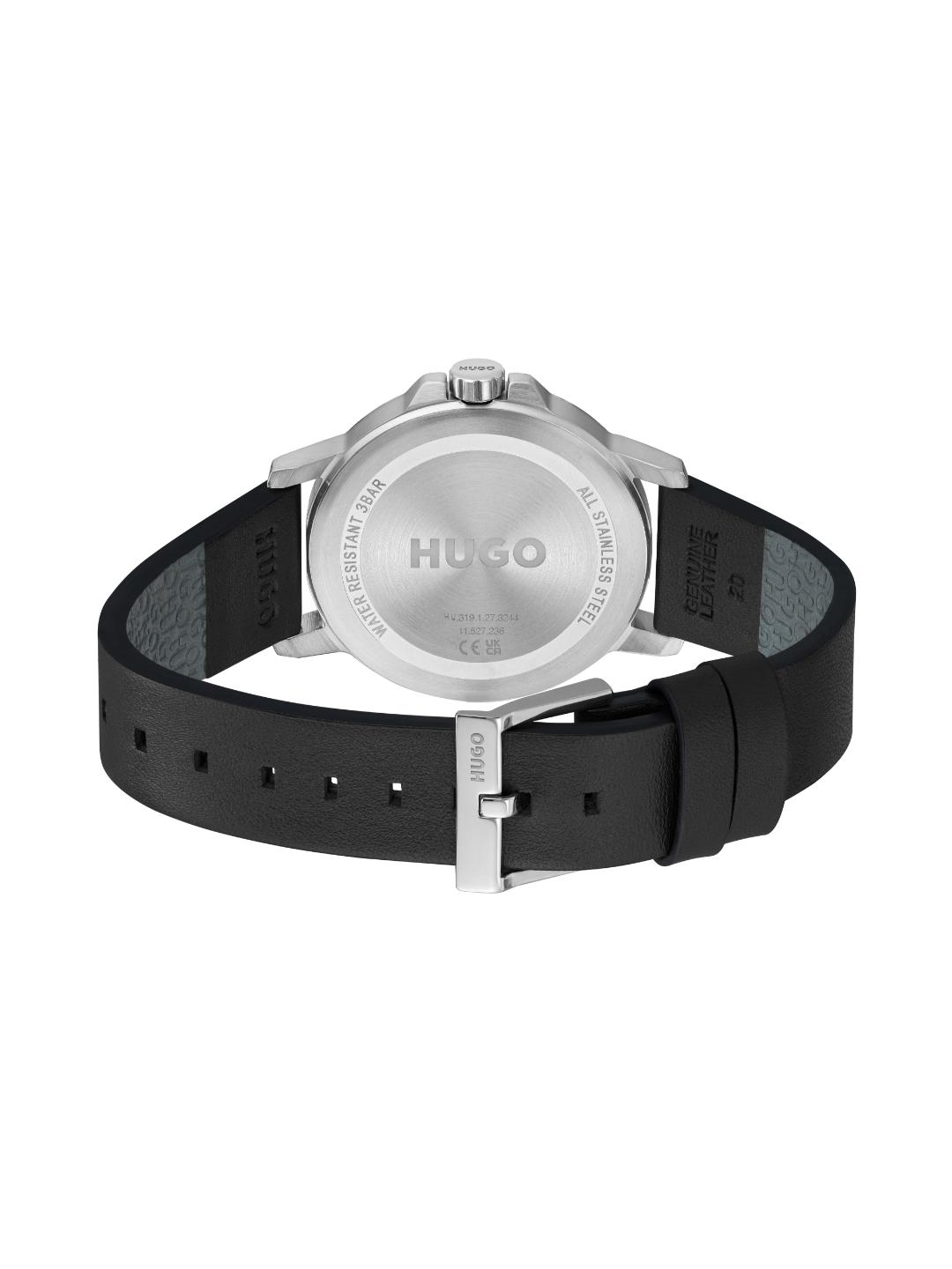 Hugo Smooth Basic Black 41 mm Dial Men Analog Watch 1530417