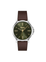Hugo Smooth Basic Olive Green 41 mm Dial Men Analog Watch 1530418