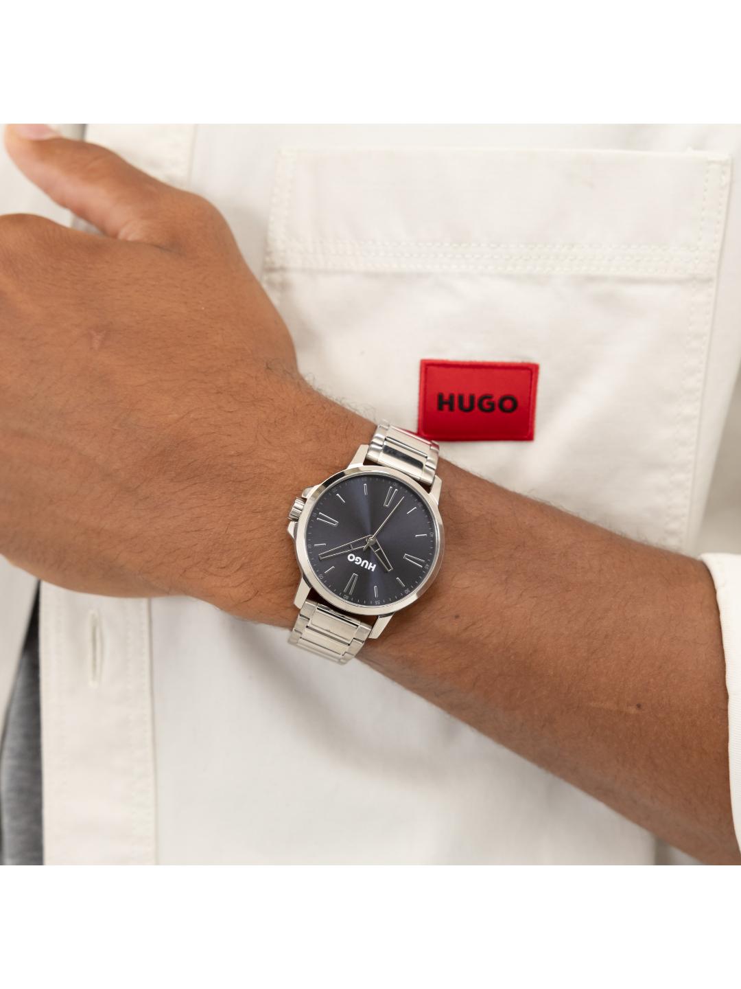 Hugo Smooth Basic Blue 41 mm Dial Men Analog Watch 1530419