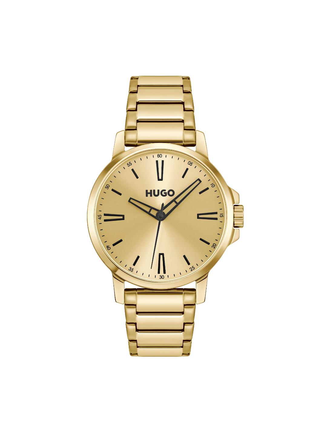 Hugo Smooth Basic Gold 41 mm Dial Men Analog Watch 1530420