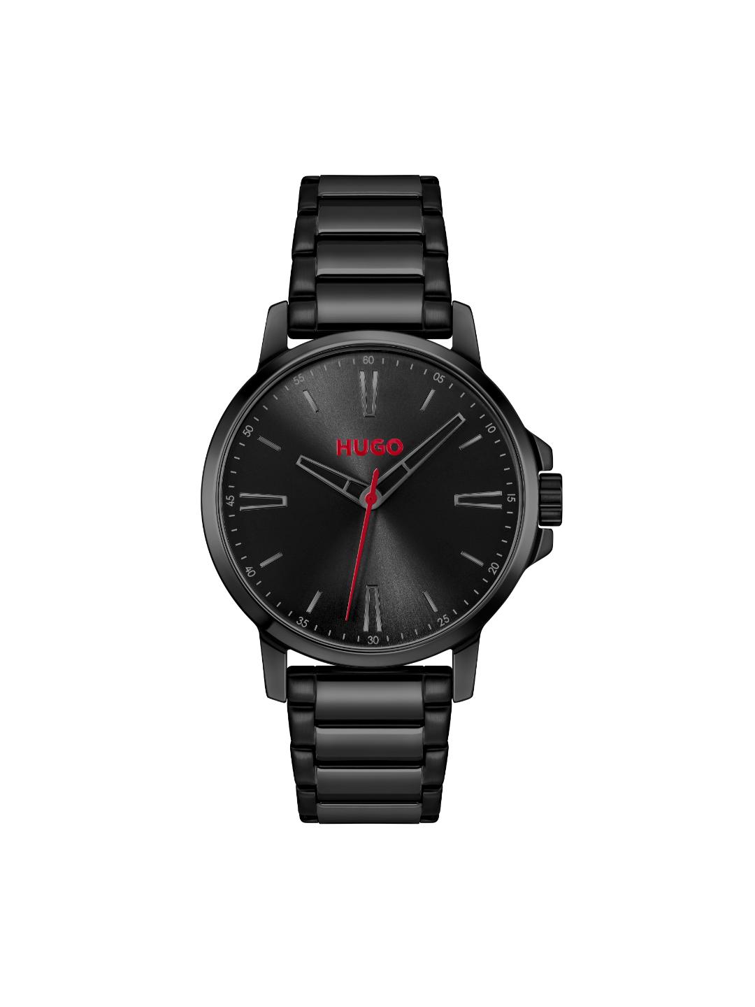 Hugo Smooth Basic Black 41 mm Dial Men Analog Watch 1530421