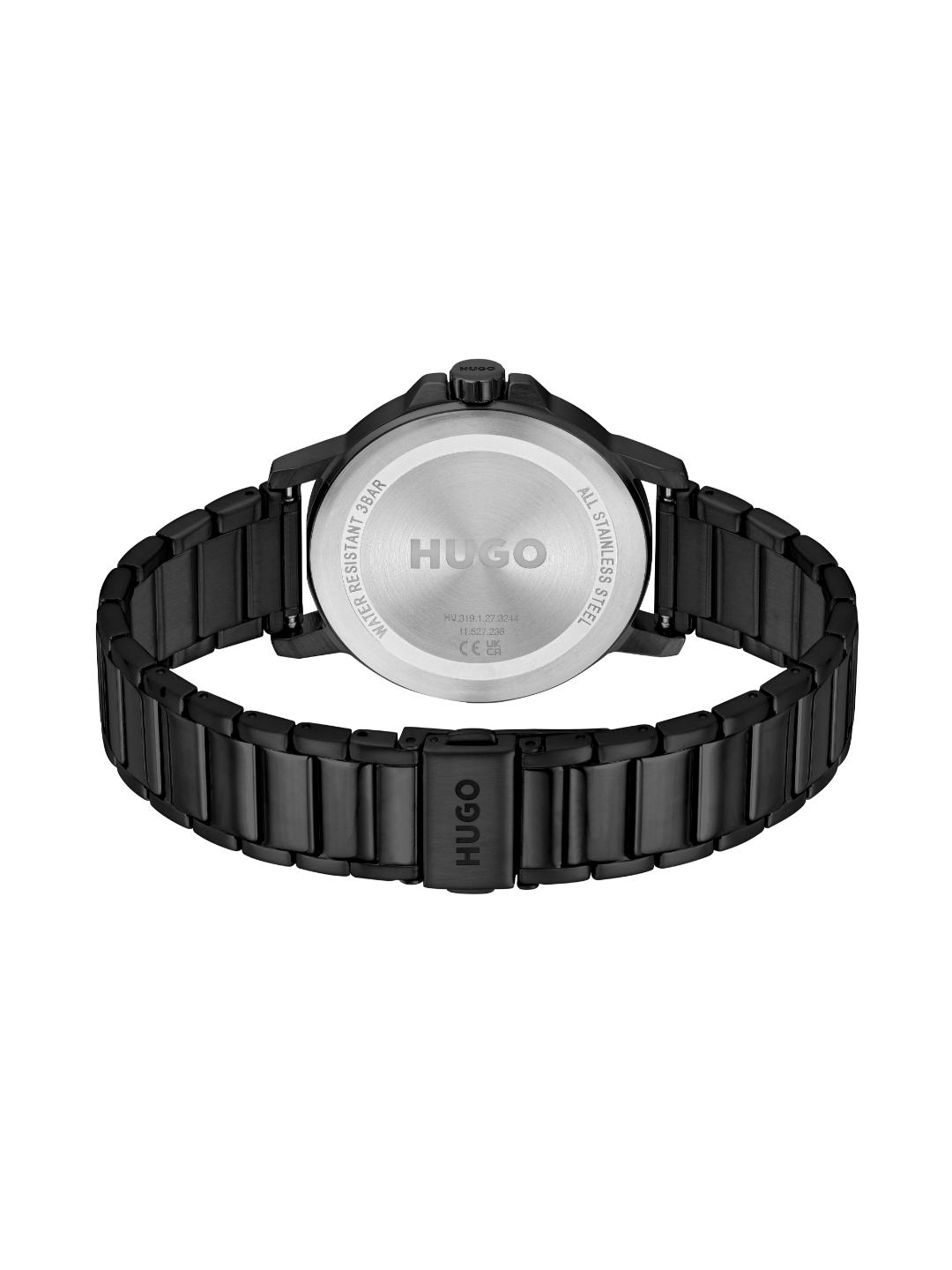 Hugo Smooth Basic Black 41 mm Dial Men Analog Watch 1530421
