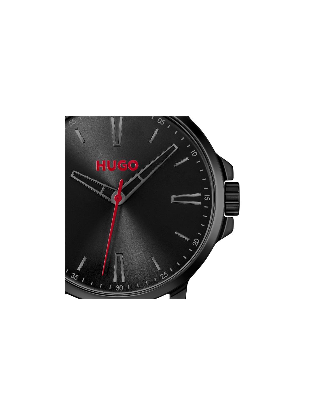 Hugo Smooth Basic Black 41 mm Dial Men Analog Watch 1530421