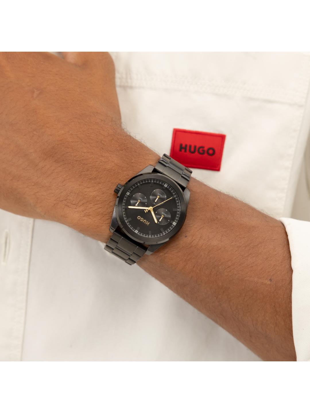 Hugo Bright Sport Chronograph Black 42 mm Dial Men Watch 1530426