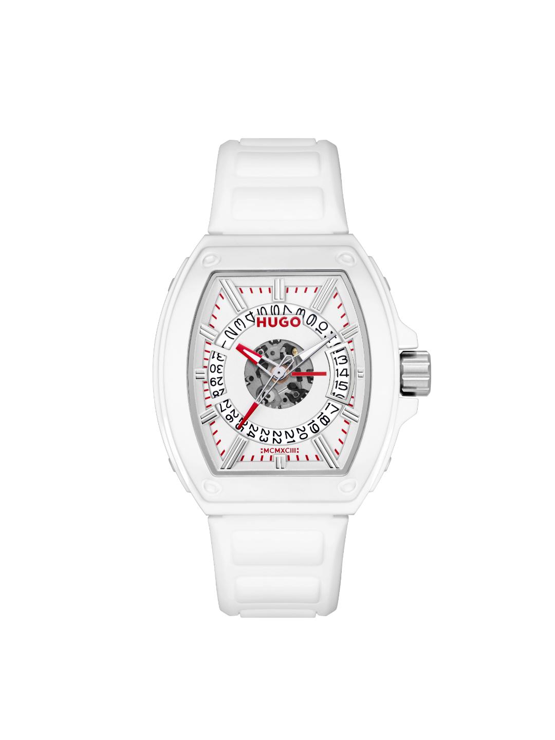 Hugo Hugo ID Basic Calendar Silver White 40.7 mm Dial Men Analog Watch 1530435