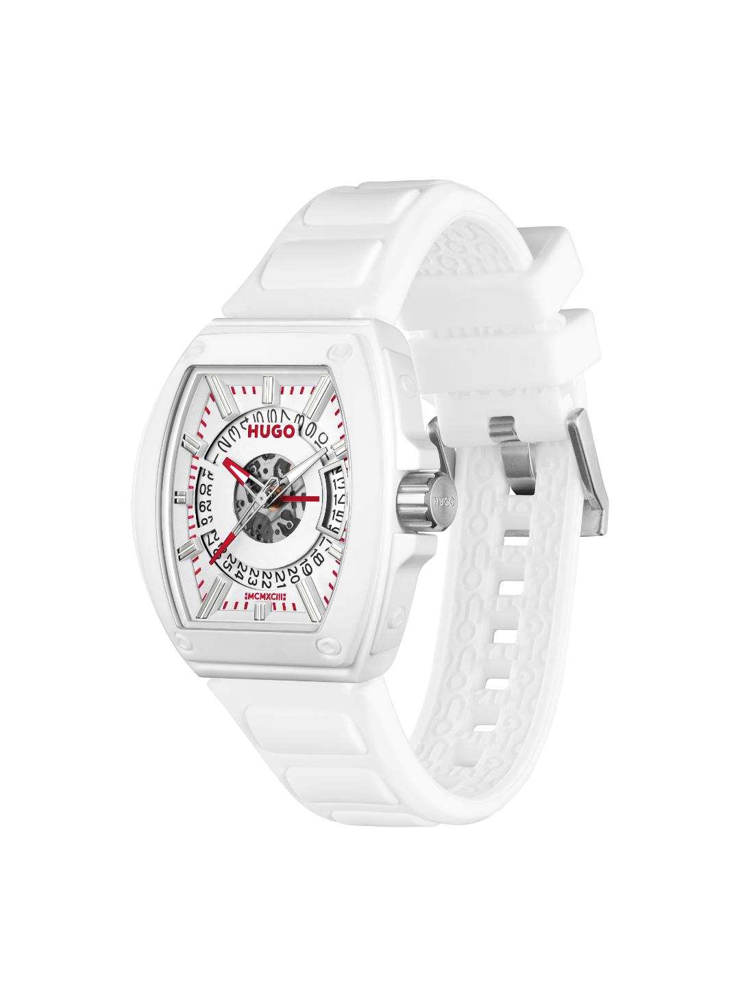 Hugo Hugo ID Basic Calendar Silver White 40.7 mm Dial Men Analog Watch 1530435
