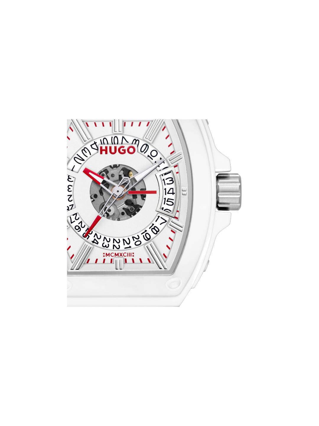 Hugo Hugo ID Basic Calendar Silver White 40.7 mm Dial Men Analog Watch 1530435