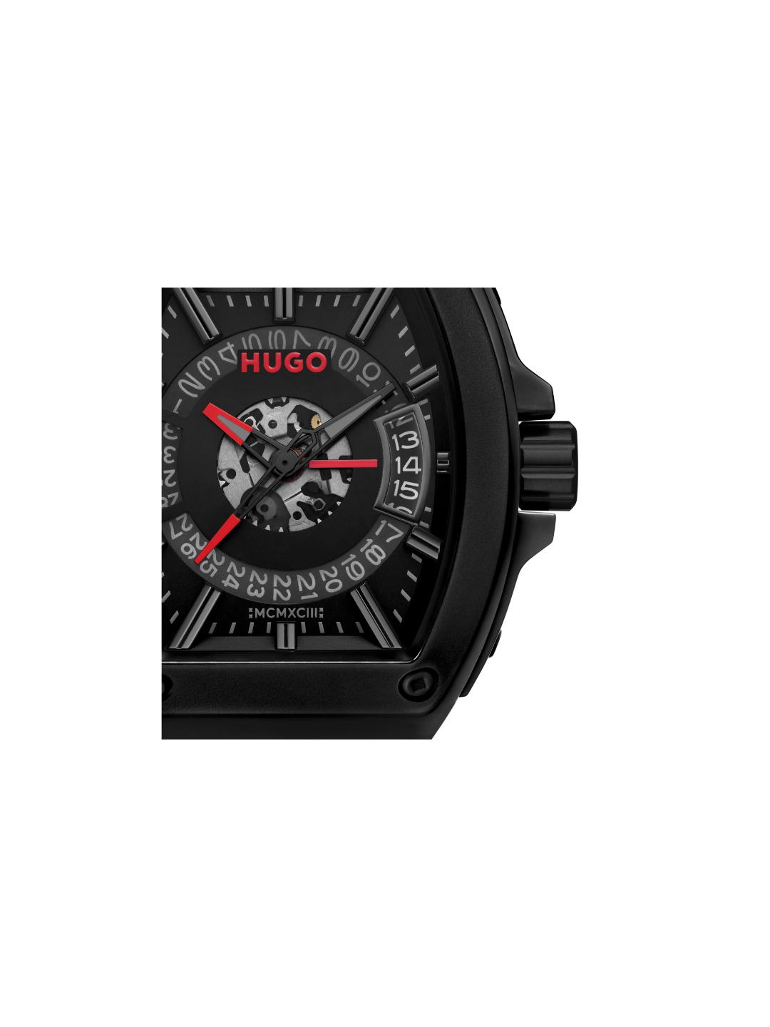 Hugo Hugo ID Basic Calendar Black 40.7 mm Dial Men Analog Watch 1530436