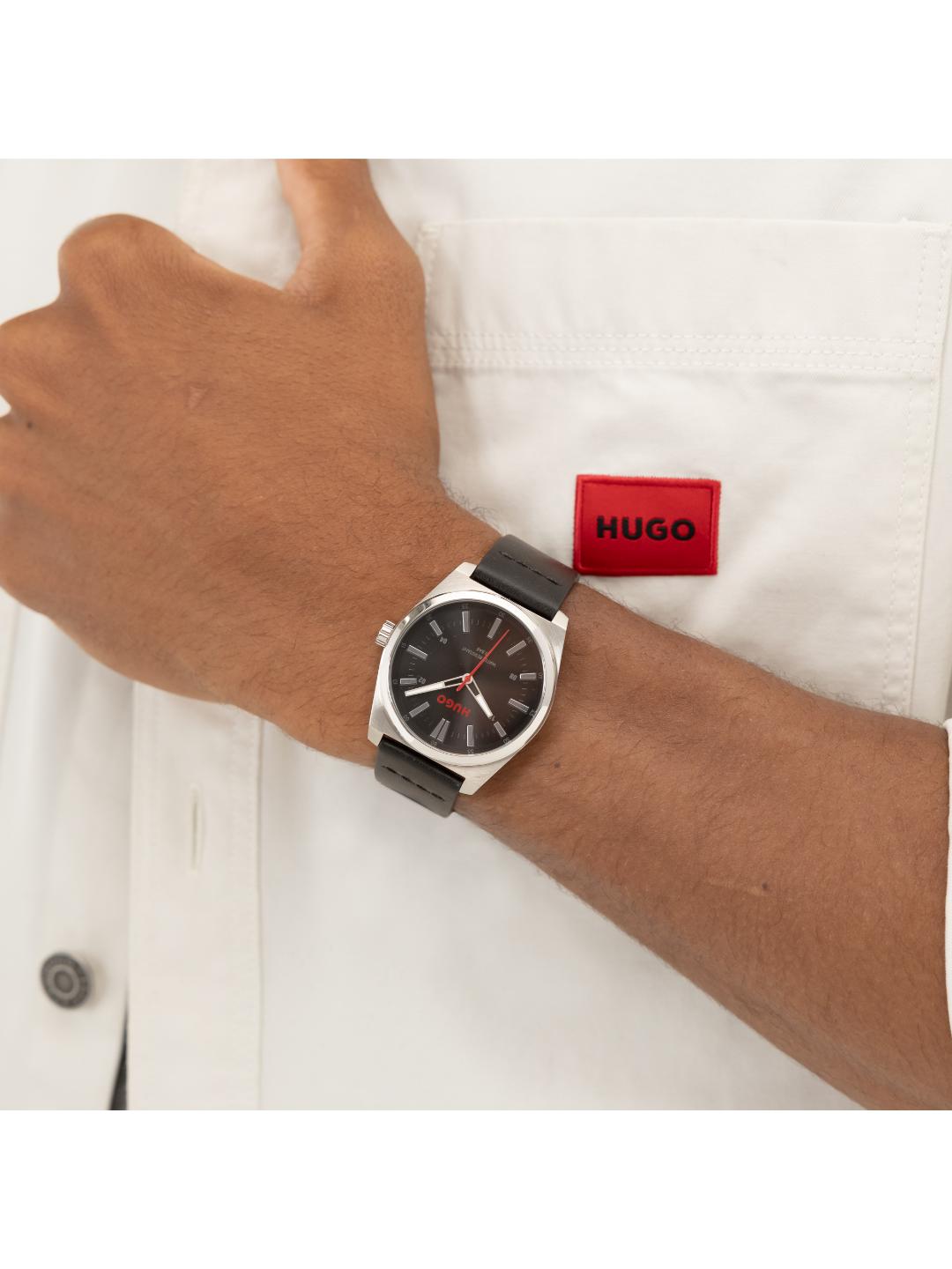 Hugo Ark Basic Black 40 mm Dial Men Analog Watch 1530437