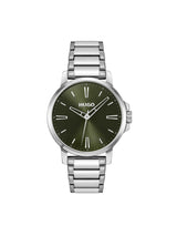 Hugo Smooth Basic Olive Green 41 mm Dial Men Analog Watch 1530442