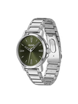 Hugo Smooth Basic Olive Green 41 mm Dial Men Analog Watch 1530442