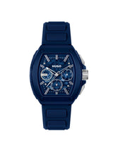Hugo ID Skeleton Chronograph Blue 42.7 mm Dial Men Watch 1530443