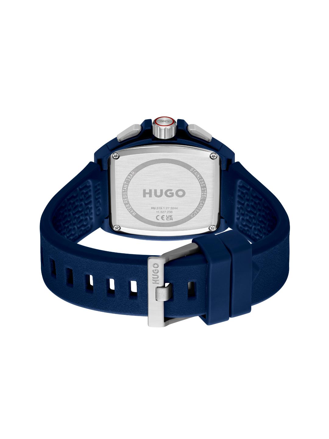 Hugo ID Skeleton Chronograph Blue 42.7 mm Dial Men Watch 1530443