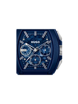 Hugo ID Skeleton Chronograph Blue 42.7 mm Dial Men Watch 1530443