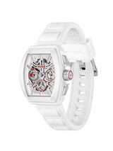 Hugo ID Skeleton Chronograph Silver White 42.7 mm Dial Men Watch 1530445