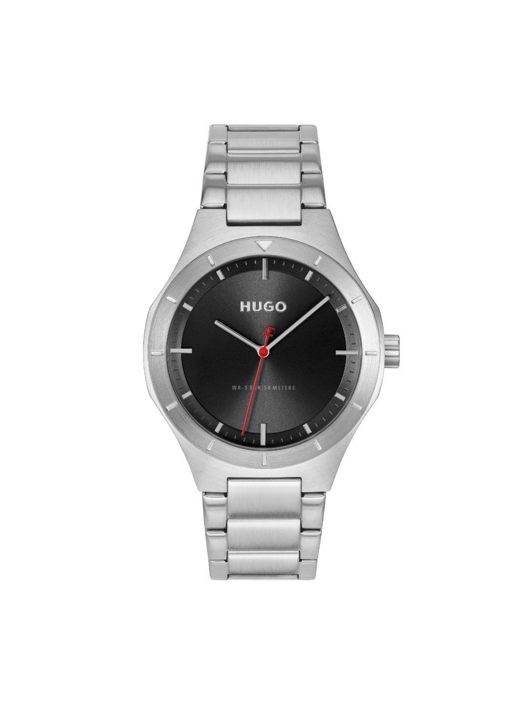 Hugo Lit Basic Black 42 mm Dial Men Analog Watch 1530447