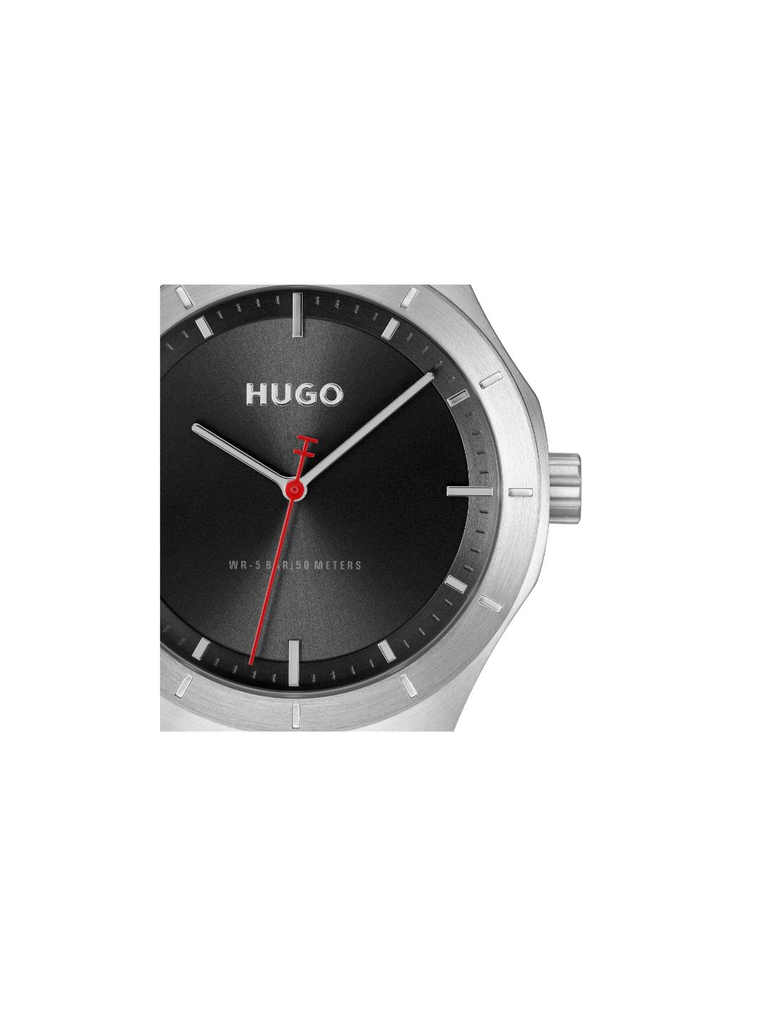 Hugo Lit Basic Black 42 mm Dial Men Analog Watch 1530447
