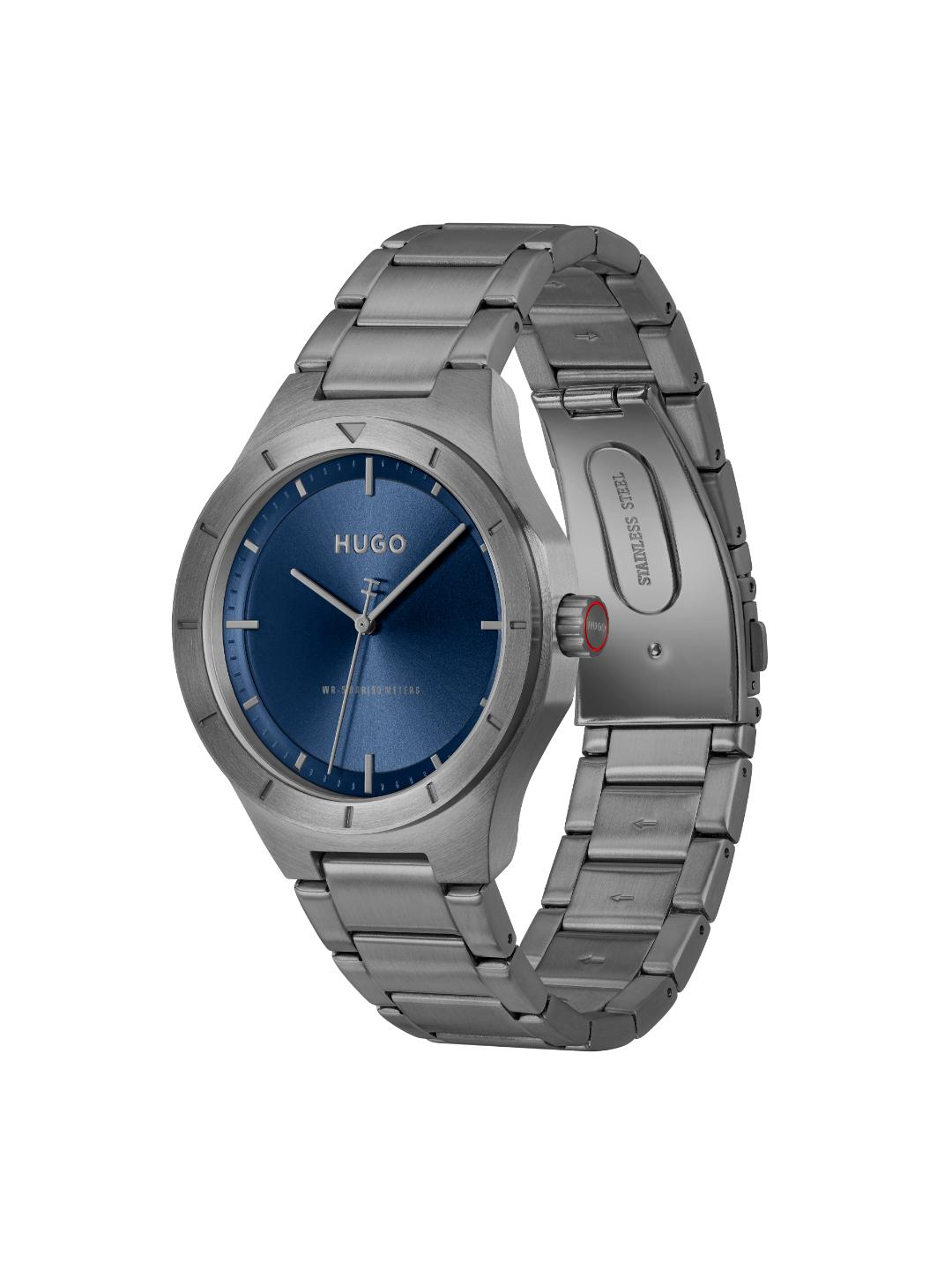 Hugo Lit Basic Blue 42 mm Dial Men Analog Watch 1530448