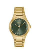 Hugo Lit Basic Olive Green 42 mm Dial Men Analog Watch 1530449