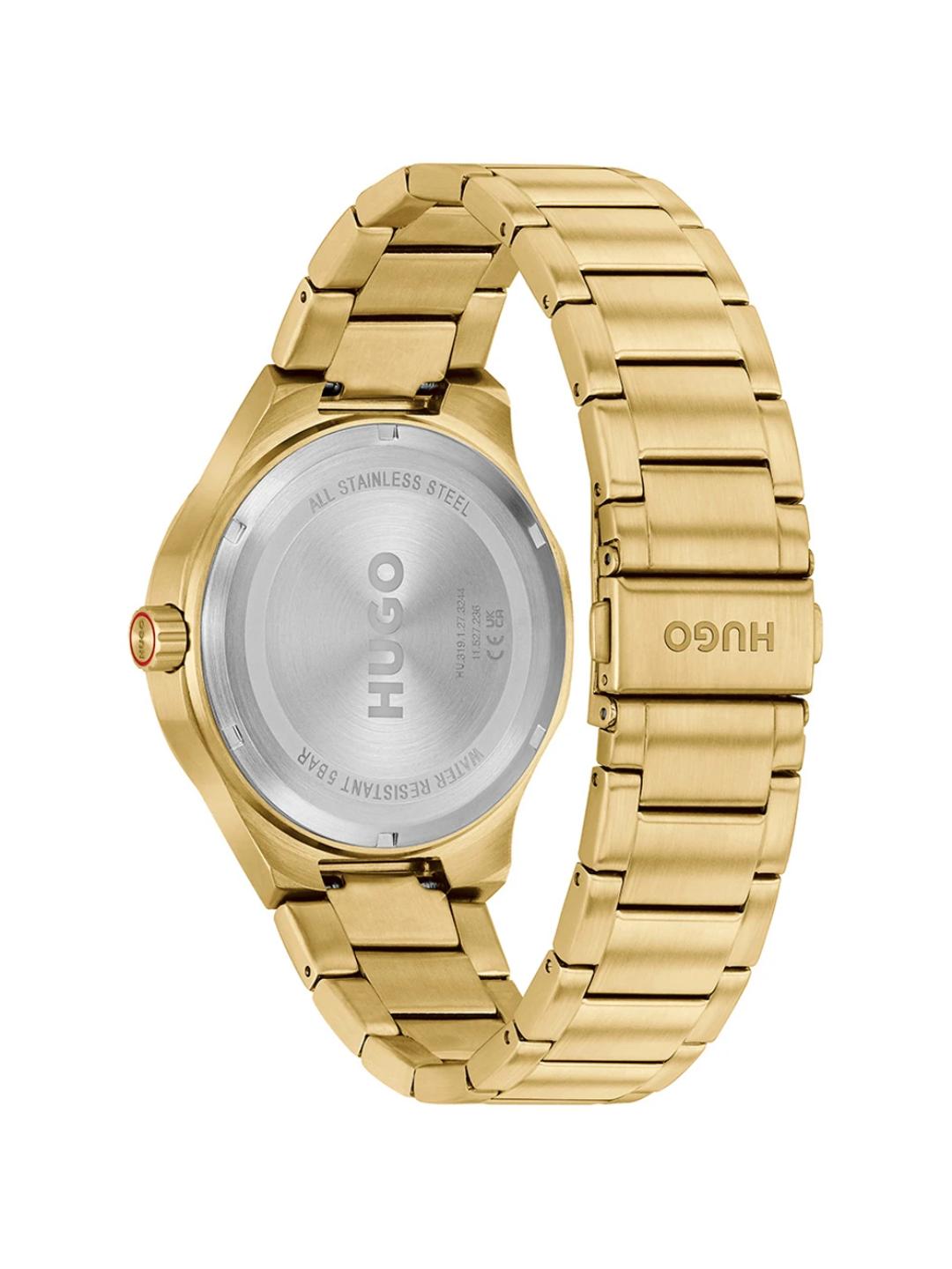 Hugo Lit Basic Olive Green 42 mm Dial Men Analog Watch 1530449
