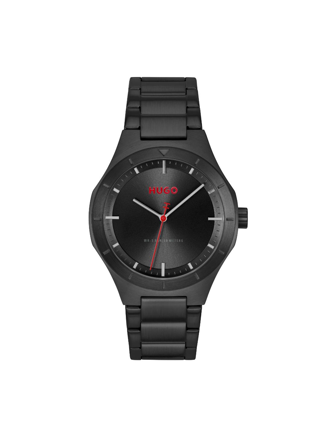 Hugo Lit Basic Black 42 mm Dial Men Analog Watch 1530450