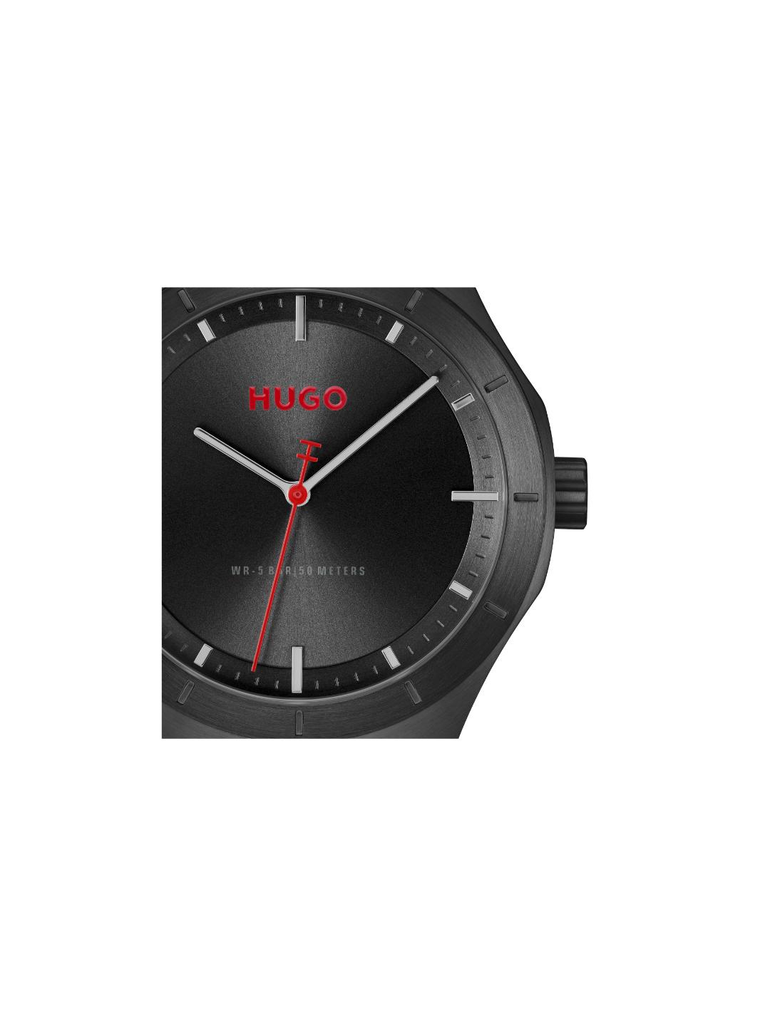 Hugo Lit Basic Black 42 mm Dial Men Analog Watch 1530450