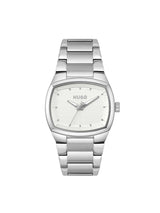 Hugo Telly Basic Silver White Tonneau 40 mm Dial Men Analog Watch 1530460