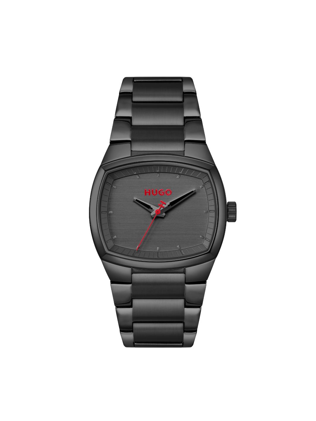 Hugo Telly Basic Black Tonneau 40 mm Dial Men Analog Watch 1530462