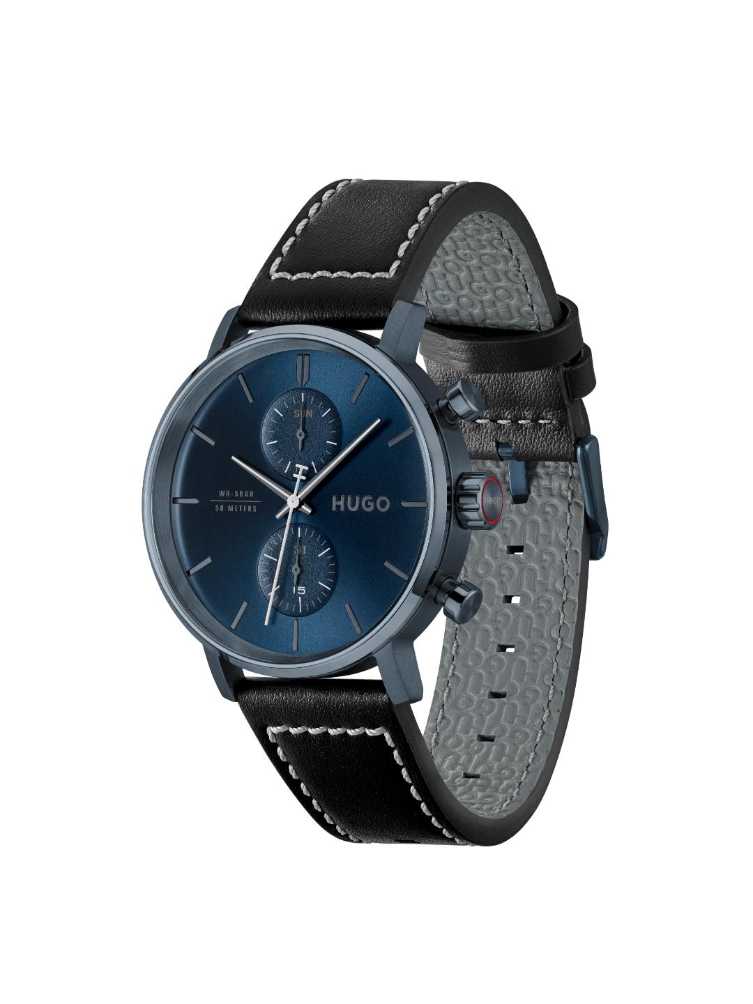 Hugo Takeoff Chrono Blue 43 mm Dial Men Watch 1530466