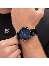 Hugo Takeoff Chrono Blue 43 mm Dial Men Watch 1530466