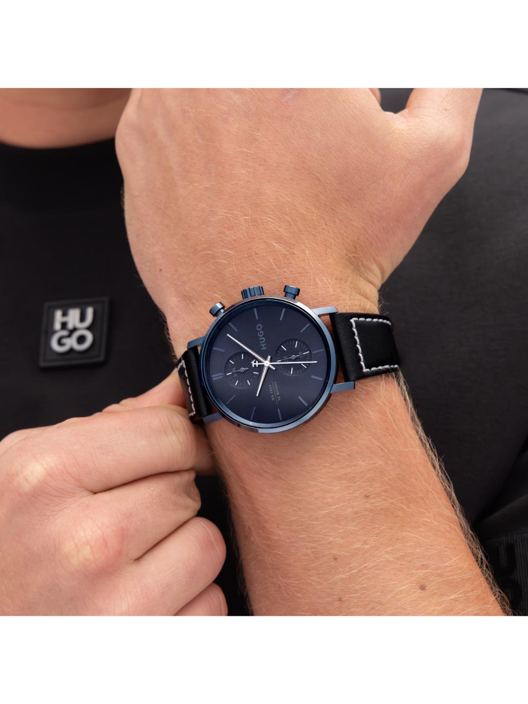 Hugo Takeoff Chrono Blue 43 mm Dial Men Watch 1530466