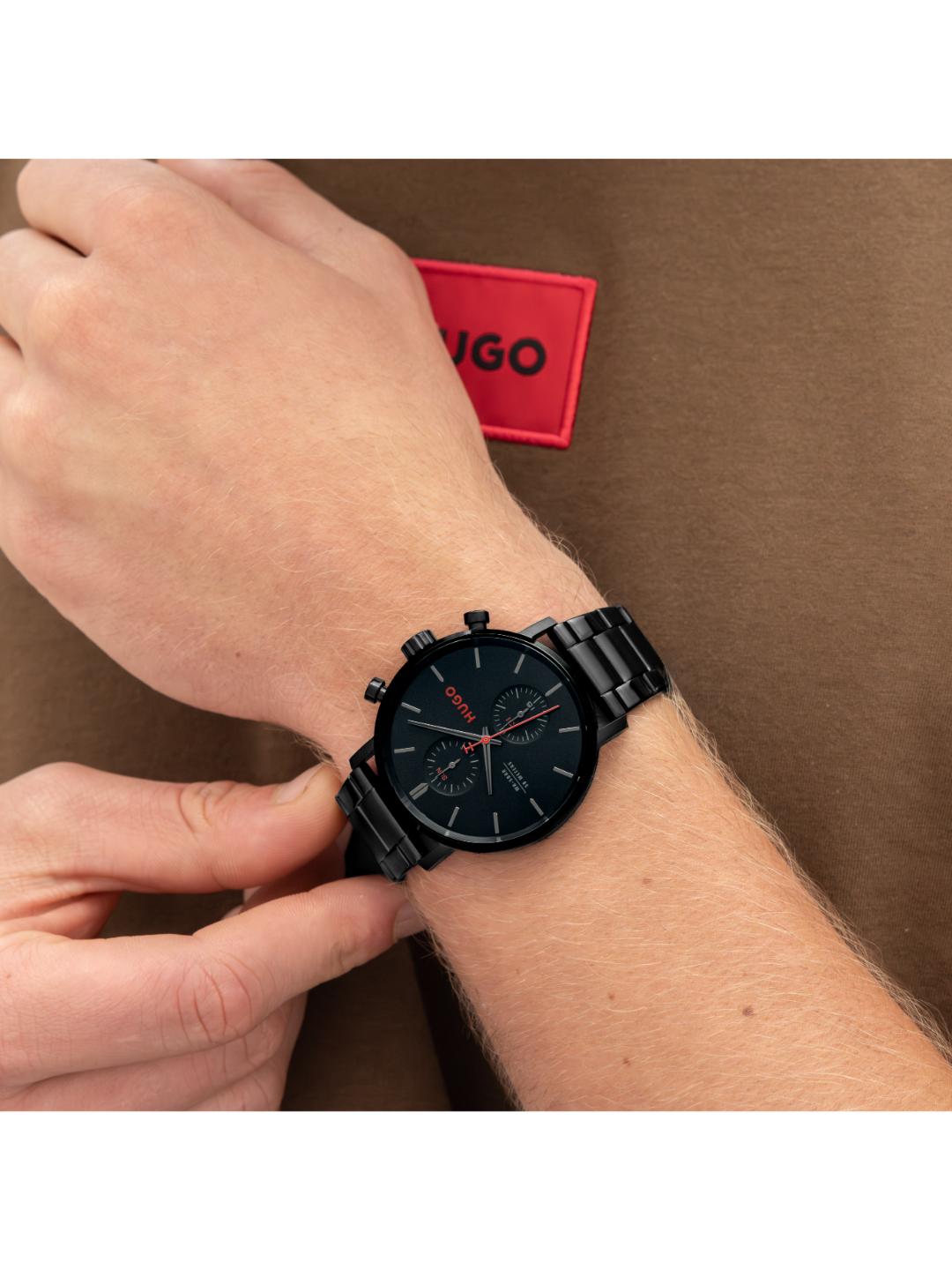 Hugo Takeoff Chrono Black 43 mm Dial Men Watch 1530468