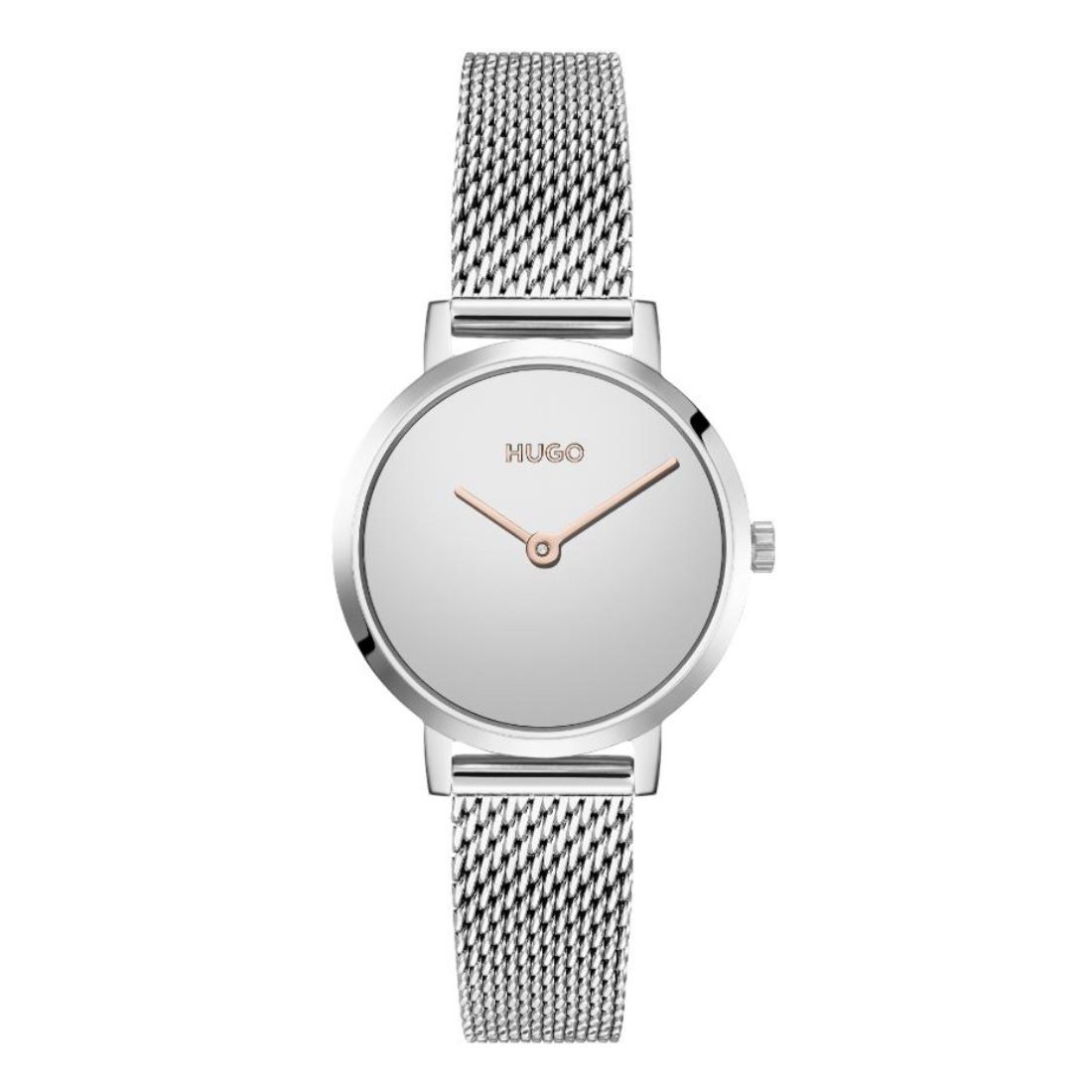 Hugo Cherish Basic Slim Silver 28 mm Dial Women Analog Watch 1540084