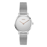 Hugo Cherish Basic Slim Silver 28 mm Dial Women Analog Watch 1540084