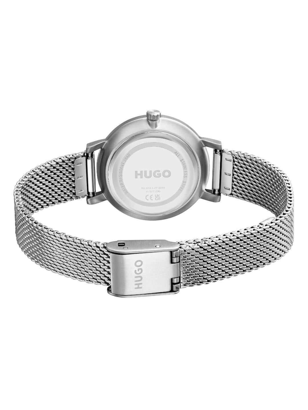 Hugo Cherish Basic Slim Silver 28 mm Dial Women Analog Watch 1540084