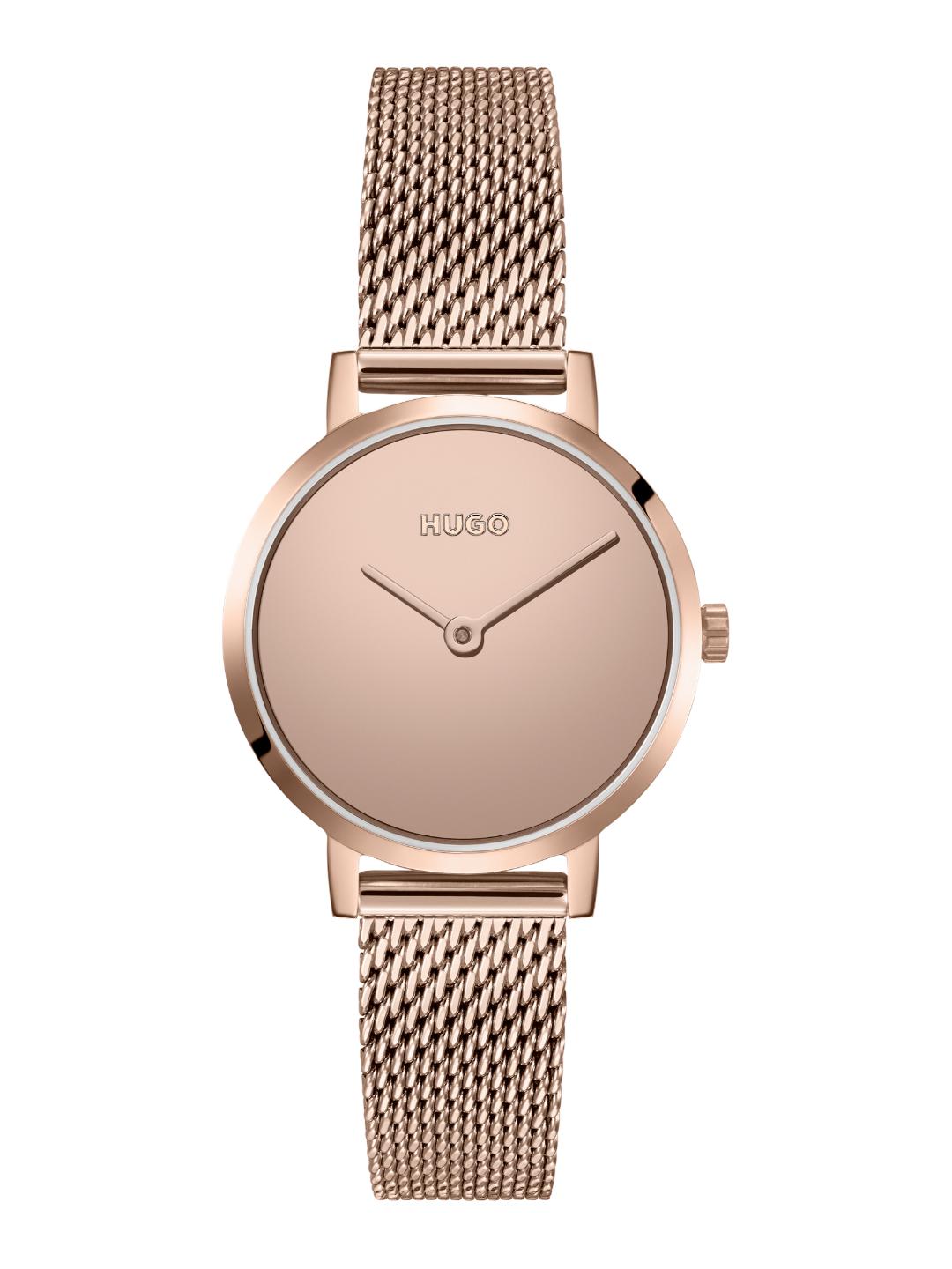 Hugo Cherish Basic Slim Carnation Gold 28 mm Dial Women Analog Watch 1540085