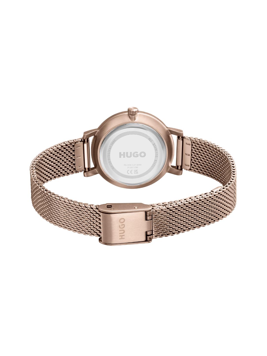 Hugo Cherish Basic Slim Carnation Gold 28 mm Dial Women Analog Watch 1540085