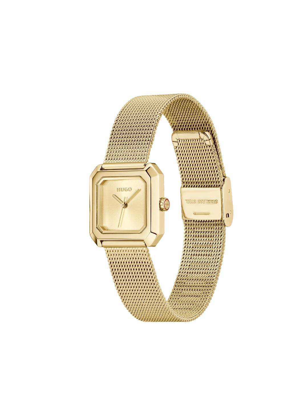 Hugo Hazel Basic Mini Gold 24 mm Dial Women Analog Watch 1540184