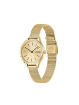 Hugo Glossy Basic Gold 30 mm Dial Women Analog Watch 1540188