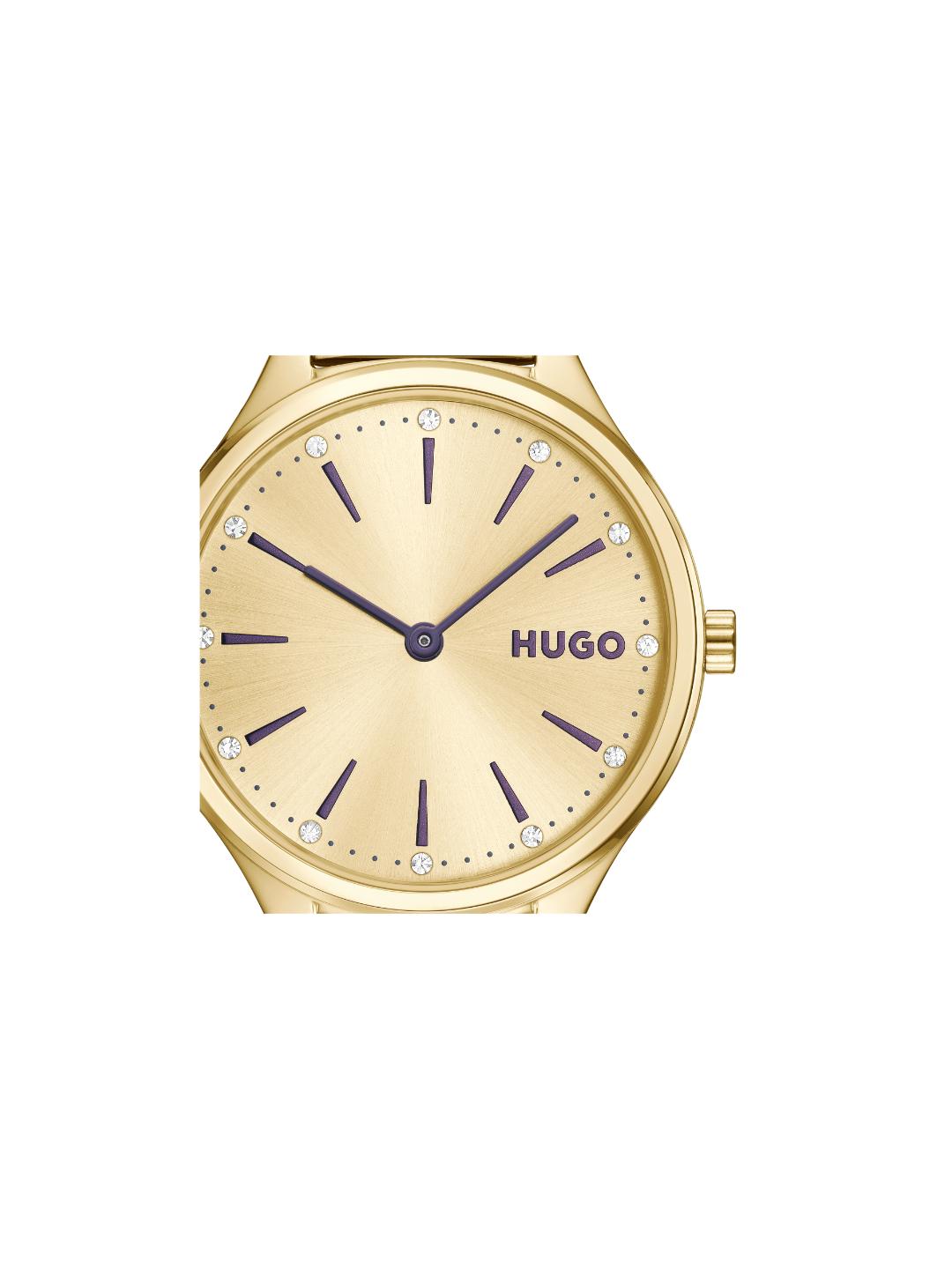 Hugo Glossy Basic Gold 30 mm Dial Women Analog Watch 1540188