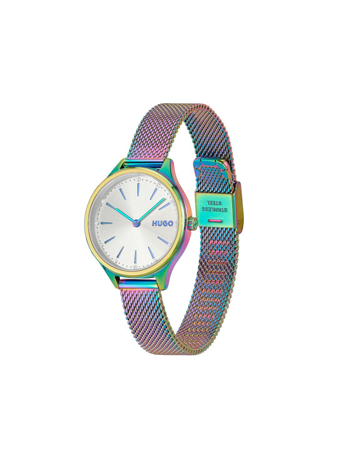 Hugo Glossy Basic White 30 mm Dial Women Analog Watch 1540189