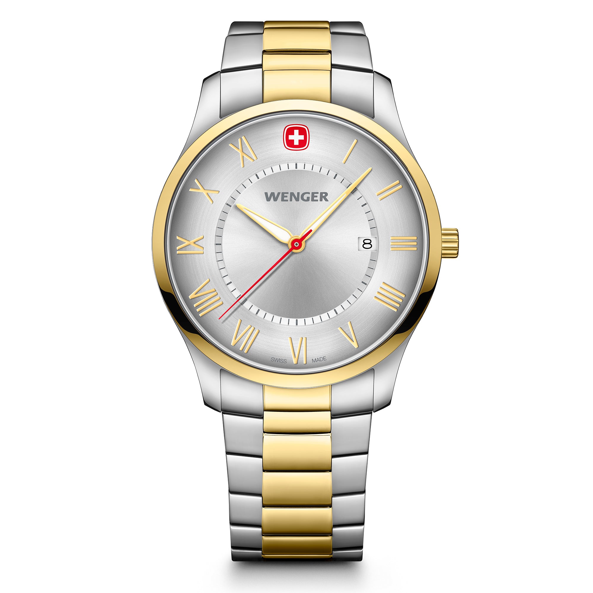 Wenger City Classic 42mm Silver Dial Men Analog Watch 01.1441.143