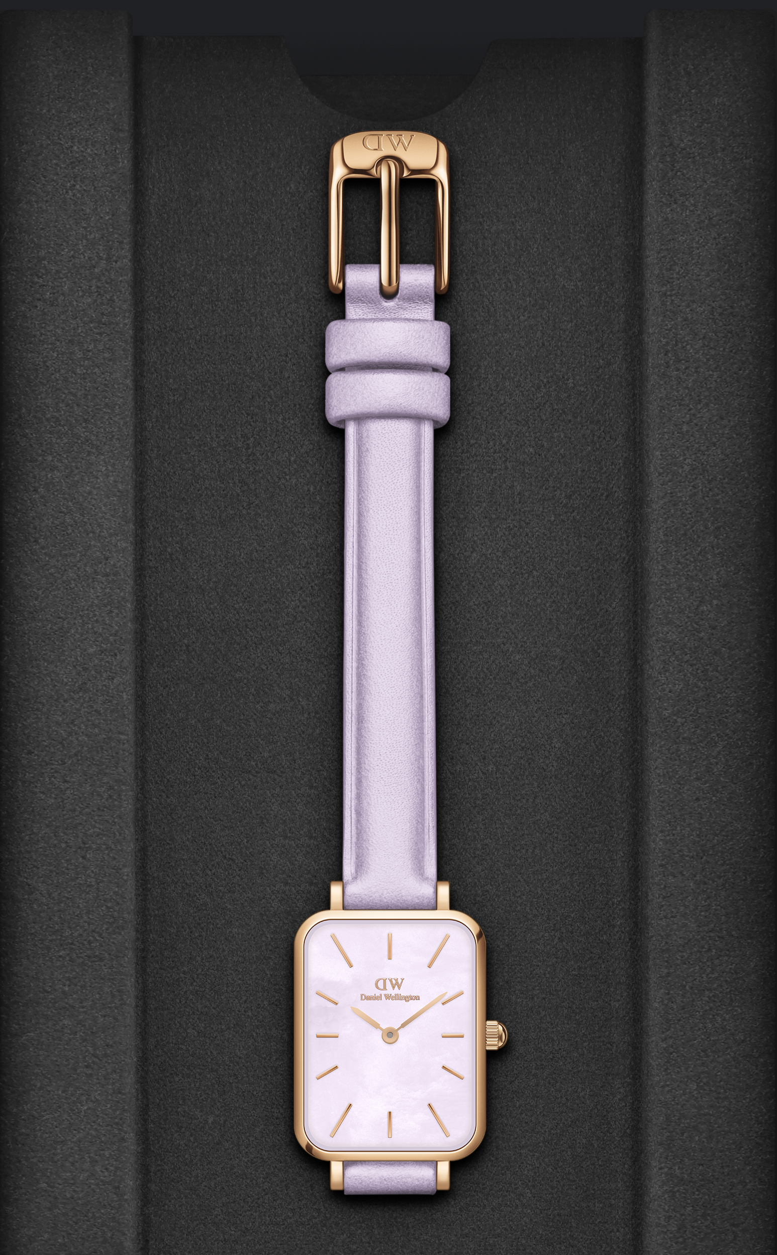 Daniel Wellington Mother of Pearl Purple Dial Women Analogue Watch  DW00100637