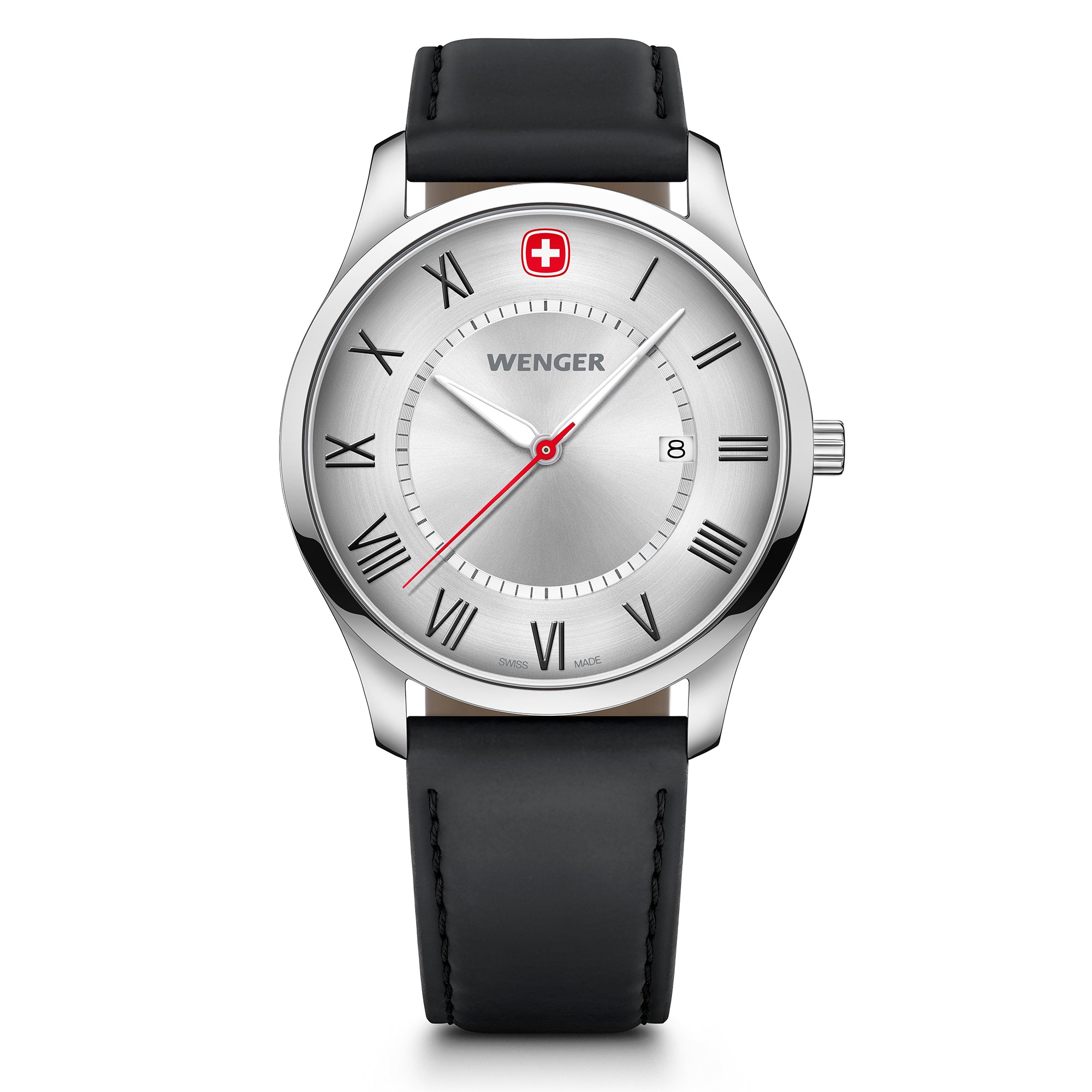 Wenger City Classic 42mm Silver Dial Men Analog Watch 01.1441.139