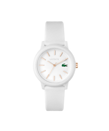 Lacoste Lacoste 12.12 Ladies Qtz Basic 36 mm White Dial Women Watch- 2001211