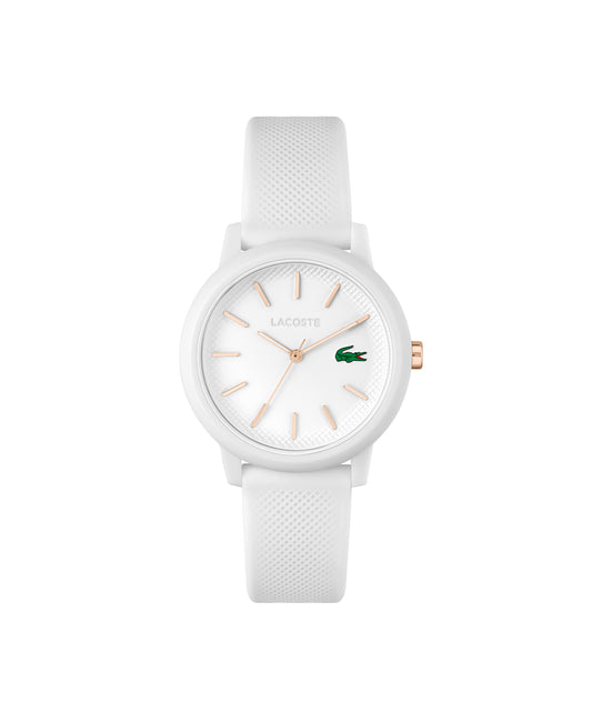 Lacoste Lacoste 12.12 Ladies Qtz Basic 36 mm White Dial Women Watch- 2001211