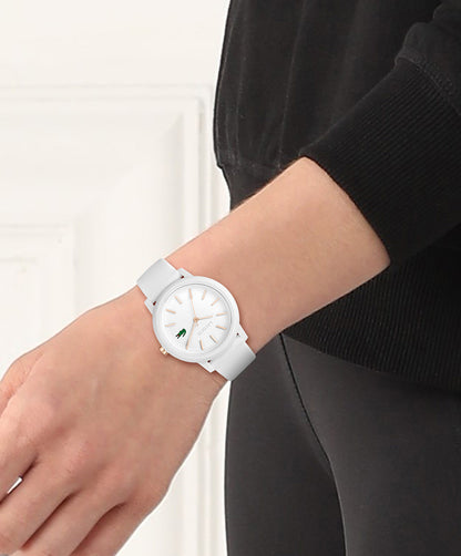 Lacoste Lacoste 12.12 Ladies Qtz Basic 36 mm White Dial Women Watch- 2001211